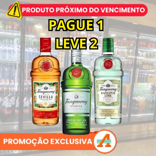 PAGUE 1 LEVE 2: GIN TANQUERAY - PRÓXIMO DO VENCIMENTO (Válido até 19/09/2025)