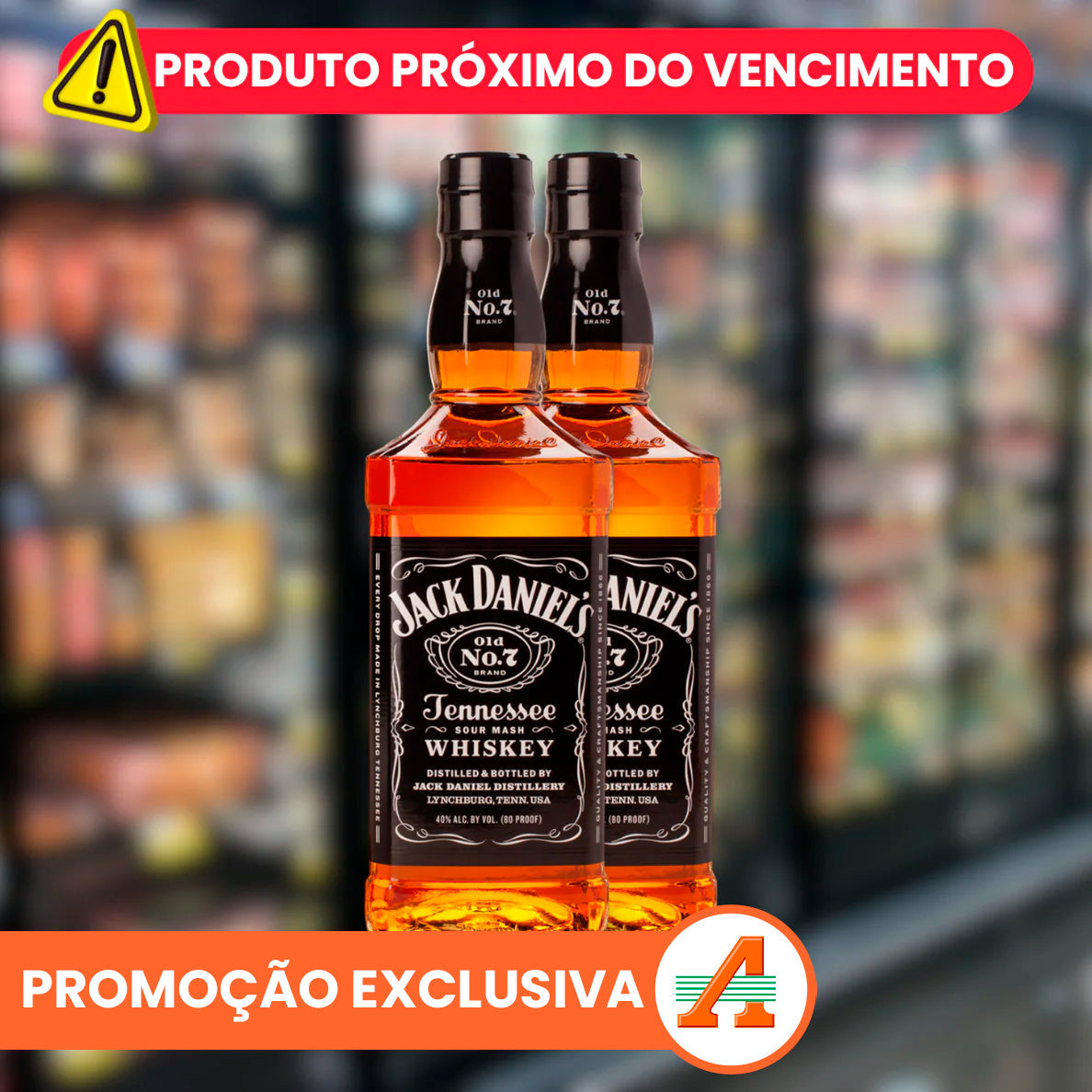PAGUE 1 LEVE 2: Whisky Jack Daniels - PRÓXIMO DO VENCIMENTO (Válido até 15/09/2025)