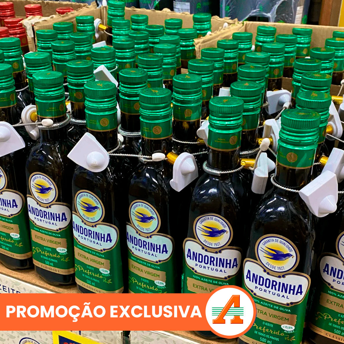 Kit 5 Azeites de Oliva Andorinha Extra Virgem 500ml - PACK PROMOCIONAL