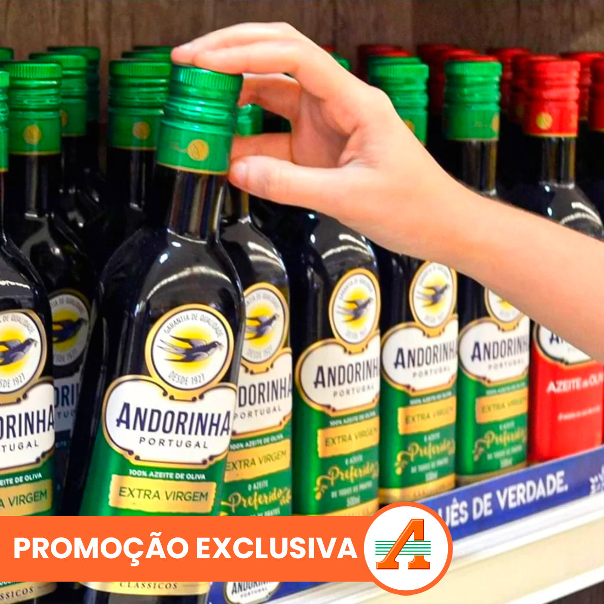 Kit 5 Azeites de Oliva Andorinha Extra Virgem 500ml - PACK PROMOCIONAL
